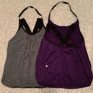 2 Lululemon 2-in-1 Halter Top